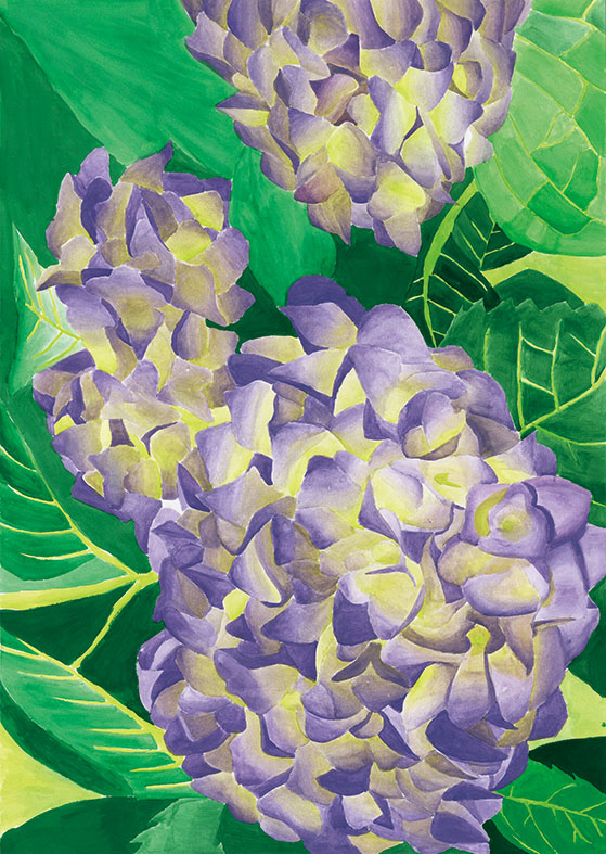 アクリル画 緑の花のデザイン 第29回花と緑の絵コンクールの受賞作品が決定しました！ | 公益財団